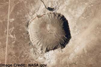 Meteor Crater aerial view
