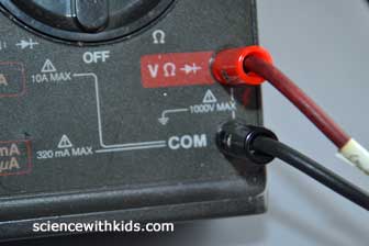 test a LED voltage with multimeter