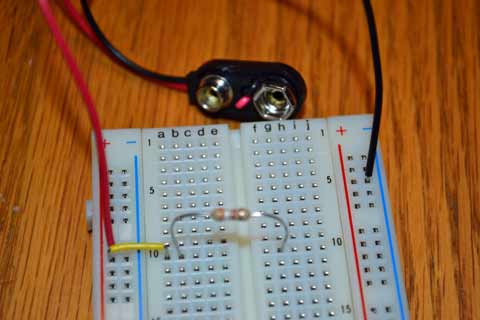 LED circuit resistor