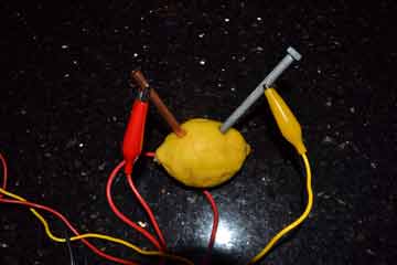 lemon and potato battery experiment