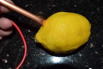 lemon battery setup