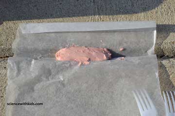 pour sidewalk chalk mixture