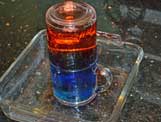 hot and cold water density