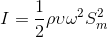 sound intensity equation 2