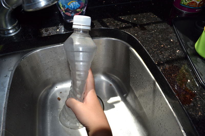 Crush a Plastic Bottle Science Experiment