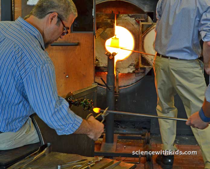 Glass blowing at Greenfield village