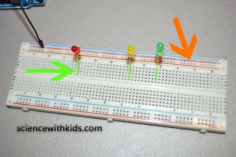 multiple LED arduino