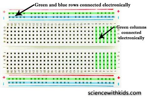 LED circuit breadboard