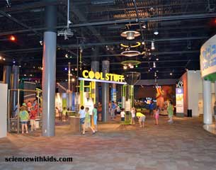 The main science area in Discovery Place