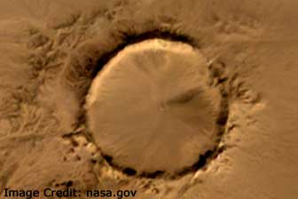 Tenoumer Crater Sahara Desert